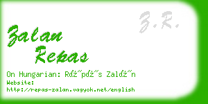 zalan repas business card